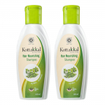 Kottakkal Ayurveda Taimne Juukseshampoon Looduslik Tugevate L&auml;ikivate Juuste Jaoks, 100 ml Pakk 2 tk, S&uuml;gavpuhastav, Toitev