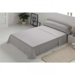 Parure de lit en coton - Pierre Cardin - Lit 90 cm - Gris - 100% percale de coton - 3 pi&egrave;ces - Moderne - Uni