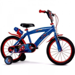 Velo enfant - Spiderman - 14 pouces - Stabilisateur - Huffy - gar&ccedil;on - 4 &agrave; 6 ans punane