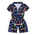 StrangeThings Hooaeg 3 Jumpsuit Peo L&uuml;hikeste Varrukatega Laste J&otilde;ulu Cos 120