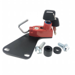 HONDA NC700S NC700D NC700X NC750X NC750S NC750D mootorratta kiivri lukustus, mootorratta vasakpoolne sulamist kiivri luku kinnitus punane