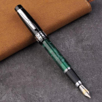 Picasso 915 Must & Hall Pimio Marmor Tselluloid T&auml;itesulepea 22KGP M Otsik Euraasia Tunded Kingikarbis Valikuline Tarvikutele Only One Pen roheline