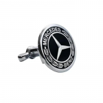 45mm Auto Esis&uuml;mbol M&auml;rk Modifitseeritud Kapott Kroomitud Kapoti Kate Mercedes Benz CLS SLK W203 W205 W204 C E Klassi W210 W211 W220 jaoks must