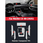 Kriimustusvastane Auto Sisekeskkonna Keskpaneeli Meediapaneeli Navigatsiooni TPU Kaitsekile MAZDA CX-80 2025 jaoks Kleebis Left rudder driving