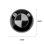 4 tk 56/68 mm Auto rattakatte kleebised Stiil For BMW M Performance E36 E46 E60 E90 E91 E92 E93 F30 F20 M3 Tarvikud carbon black white68 black
