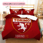 Torino jalgpalliklubi Muster Voodipesu Tekikott Komplekt Kodu Kaunistus Kingitus (1 * tekikott + 2 * padjap&uuml;&uuml;ri ilma s&uuml;damikuta) 135x200cm