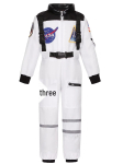 Laste astronauti kost&uuml;&uuml;m Halloweeni, festivalide ja cosplay jaoks M (US 5-7Y) white