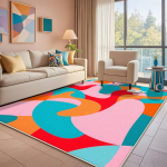 Abstraktne V&auml;rviline Elutoa Vaip Moodne Luksuslik Kodu Magamistoa Voodi&auml;&auml;rne Matt Lihtsalt Hooldatav Garderoob Kohvilaua Vaip Tapis 60*90cm