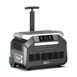 IEE P3200 3200W kaasaskantav toitejaam, 2048Wh p&auml;ikesegeneraator LiFePO4 akuga, kiirlaadimine, rakenduse juhtimine, 16 porti, UPS-i kaasaskantav toitejaam hall