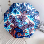 Goku Dragon Ball muster, automaatselt kokkupandav vihmavari, kaasaskantav ja kokkupandav disain, 8 kuplitugevust, j&otilde;ulu- v&otilde;i s&uuml;nnip&auml;evakingitus. mitmev&auml;rviline