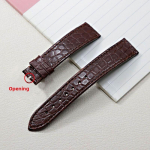 13 14 16mm 18mm 19mm 20mm &Otilde;huke pehme krokodillinahast rihm Longines L4 L2 VC MIDO Cartier jaoks Pin-pandlaga pruun sinine Kellarihm width 22-18mm buckle