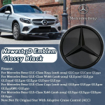 Must &auml;&auml;r ja h&otilde;bedane &auml;&auml;r 3D peegel Esiv&otilde;re Embleem Logo Mercedes Benz GLC X253 GLE W166 C292 GLS X166 16-19 M&auml;rk