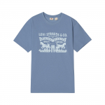 Levis Relaxed American Casual Kahe Hobuse L&uuml;hikeste Varrukatega Pullover T-s&auml;rk Unisex Topid 006WZ-0002 S
