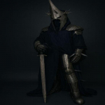 Nazguli t&auml;iskost&uuml;&uuml;m S&otilde;rmuser&uuml;&uuml;tli soomuskomplekt S&otilde;rmuste Isand Surmak&uuml;lvaja Cosplay Kost&uuml;&uuml;m LARP Keskaegne terasest soomuskeebike Halloweeni kingitus