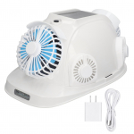 P&auml;ikesepaneeliga kaitsekiiver 6 ventilaatoriga Bluetooth nutikas jahutus telefonile vastamine ehituskiiver