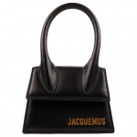 Jacquemus Nahast Le Chiquito Minikott Risti &uuml;le keha Must Naiste &Otilde;lakotid 203BA01-203-300990 Basic Set (Bag+Dust Bag)