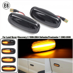 2 tk LED k&uuml;ljemarker-tulede suunatulede indikaatortuled Land Rover Defender TD5 98-15 Freelander 1 02-05 Discovery 2 99-04 jaoks