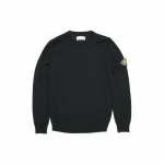 Stone Island kerge puuvillane &uuml;mmarguse kaelusega kampsun meeste kampsun must 7715510C4-V0029 XXXL
