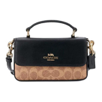K&auml;ekott Coach Josie 18 Logoga pandlakinnitusega S&uuml;nteetilisest nahast ja veisenahast &Otilde;lakott Crossbody V&auml;ike Naiste k&auml;ekott Pruun Must CW412-IMQRX Basic Set (Bag+Dust Bag)