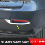 Tagumise kaitseraua udutulede lambi katte liistud LEXUS NX300H NX200 2015 2016 jaoks Kroomitud Autotarvikud Tagumise udutule r&otilde;ngad