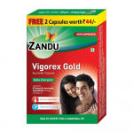 Zandu Vigorex Gold Ayurveda igap&auml;evane energiseerija 20 kapslit Pakk 1 energiale, vastupidavusele ja eluj&otilde;ule