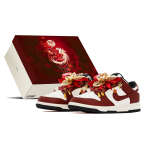 Nike Dunk Skateboard Shoes Unisex Low top Burgundy DD1503-101(Team1993-) 36 black