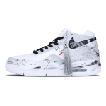 Nike Flight Legacy Kulumiskindlad Libisemiskindlad Keskmise k&otilde;rgusega Vintage Korvpallijalatsid Unisex Must Valge Hall BQ4212-101(Team611-) 42