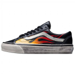 Vans Old Skool Archive Flame Rula Kingad Unisex Must Valge VN000D9RCJK 43