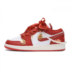 Jordan Air Jordan 1 Slip Resistant Abrasion Resistant Low top Vintage Basketball Shoes Men's True Red FJ3459-160(Team59-) 44.5
