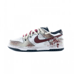 Nike Dunk Graffitiformi Torm Nahast Kulumiskindel Libisemiskindel Madal Kets Lauaketsikingad Meeste Must Punane HF5441-100(Team240-) 42.5