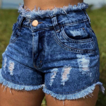Suvised Naiste Mood Narmastega Denim L&uuml;hikesed P&uuml;ksid Seksikad Denim L&uuml;hikesed P&uuml;ksid K&otilde;rge V&ouml;&ouml;kohaga Pluss Suurus S-3XL S tumesinine v&auml;rv