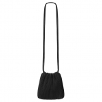 COS Ebaregulaarse Voldi moodne pol&uuml;ester &otilde;lakott Crossbody keskmine naiste kott Must 1283865001 Black