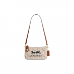 Coach Signature L&otilde;uendist &Otilde;lakott, Vintage Hobuse ja Vankri Logoga Klassikaline K&auml;ekott Kuldse Riistvaraga, Naiste Igap&auml;evane Reisi-CM712-B4TXF Basic Set (Bag+Dust Bag)