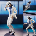 Tegevuskuju Michael Jackson Figma 096 Smooth Criminal Valged riided Moonwalking V&auml;risev Muusikavideo MJ Thriller Mudel M&auml;nguasjad Kaunistus