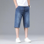 Suvised meeste vabaaja teksap&uuml;ksid Meeste riided Klassikalised l&uuml;hikesed p&uuml;ksid Jeans Mehed Teksap&uuml;ksid Sirged venivad p&otilde;lvp&uuml;ksid Igap&auml;evased l&uuml;hikesed p&uuml;ksid 42 29