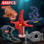 5-&uuml;hes Bloop Merikoletise ehitusklotside komplekt Subnautica Meris&ouml;&ouml;ja Gran Maj Mudelklotsid Lauakaunistus DIY Haridus S&uuml;nnip&auml;evakingitus