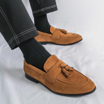Fashi Tutiga Mokassiinid Meestele Suede Nahast Kingad Klassikalised Kleidi-Kontori Igap&auml;evased &Auml;ripeo Vabaaja Kingad Slip-On Meeste Mokassiinid 42 black