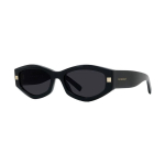 Givenchy logo disainiga atsetaadist ebakorrap&auml;rase kujuga p&auml;ikeseprillid Meeste p&auml;ikeseprillid Must GV40062I-01A 54,Black