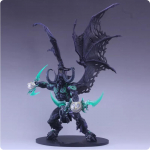 25cm Animatsioonim&auml;ng Maailm Warcraftist Demoni K&uuml;tt Illidan Kujuke K&auml;es hoitavad Kaunistused M&auml;nguasjad Kingitused without box