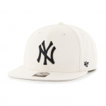 Snapback m&uuml;ts - 47Brand - New York Yankees - MLB - No Shot Captain - Unisex - Valge Taille unique