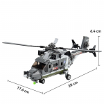 2024 S&otilde;jaline WW2 Suurbritannia H&auml;vitaja Bobcat Helikopter Armee Ehitusklotsid UK Lennuk Relva Mudel Armee S&otilde;durid Klotsid M&auml;nguasjad Kingitus