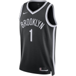 Nike Brooklyn Nets Icon Edition 22/23 Dri-fit NBA Swingman S&auml;rk 'Mikal Bridge 1' Meeste DN1996-020 XXL gray