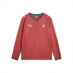 PUMA Portugal 2026 Kodus&auml;rgi pikad varrukad Jalgpallis&auml;rk 'Club Red Green Lagoon' Meeste 783279-01 M