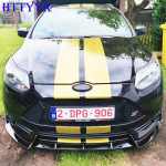 L&auml;ikiv Must Auto Esipamperi Splitter Huul Diffuusor Kerekomplekt Spoiler Kaitse Ford Focus MK3 ST 2012 2013 2014 jaoks Gloss Black