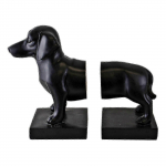Dachshundi raamatuotsad, must viimistlus