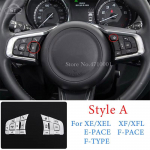 BBV1 Alumiiniumisulam H&otilde;bedane Jaguar XE XF F-PACE E-PACE F-TYPE Autole Roolinupud Litritega Dekoratiivne Kleebis Autotarvikud