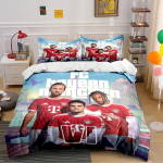 FC Bayern M&uuml;nchen Voodipesukomplekt Voodipesukomplekt (1 tekikott, 2 padjap&uuml;&uuml;ri, tekk ei kuulu komplekti) 135x200cm