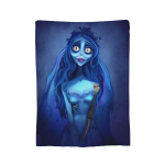 Corpse Bride Emily Ja Victor Tekk Fliis K&otilde;ik Hooajad Multifunktsionaalne Super Soe Visketekk Kodu Auto Voodikatted Size: 180*230cm, Weight: 280 GSM