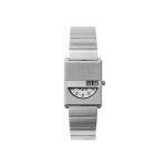 Breda Pulse Tandem Paar Kellakomplekt, H&otilde;bedane Roostevaba Teras, Poolkuu Ketas Disain, 3ATM Veekindel, 26mm white