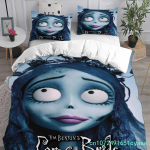 Anime Tim Burtoni Surnud Pruut Voodipesu Komplektid Tekk Tekikott Voodikate Tekikoti Kate Padjap&uuml;&uuml;r 2-3 Osaline Komplekt Laste T&auml;iskasvanu Suurus 140*200cm/55x79in Single/Twin 3pcs